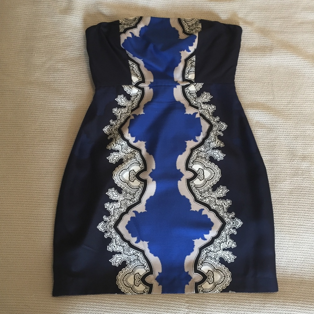 Tibi Silk Strapless Dress